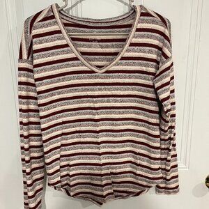 American Eagle Striped Soft and Sexy Plush Long Sleeve